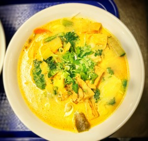 Tofu Curry Noodle Soup
